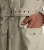 Dolf Off-White Suede Jacket - Image 5