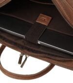 The Preston Vintage Tan Leather Briefcase - Image 5