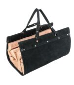 Suede Leather Firewood Carrier - Leif - Image 5