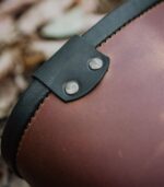 Gift for Home- Brown Leather Log Carrier - Image 5