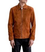 Inferno Brown Suede Leather Jacket - Image 5