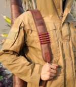 Leather Rifle Case with Ammo Holder & Shoulder Strap - Image 5