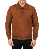 Tomchi Tan Suede Leather Jacket - Image 5