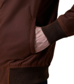 Morrison Brown Canvas Bomber Jacket - Image 5