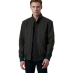 Morrison Olive Canvas Bomber Jacket