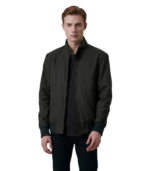 Morrison Olive Canvas Bomber Jacket