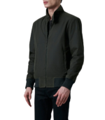 Morrison Olive Canvas Bomber Jacket - Image 3