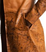 Women's Tan-Dyed Leather Coat – Aino - Image 6