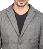 Borges Grey Wool Blazer - Image 6