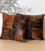Brindle Patchwork Pillow - Four Panel Design - Image 2
