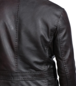 Men's Wine Black Leather Blazer – Dag - Image 6