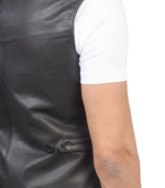 Auden Black Leather Vest - Image 6