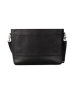 The Carismatico Black Leather Messenger Bag - Image 6
