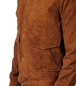 Coffmen Brown Suede A2 Bomber Jacket - Image 6