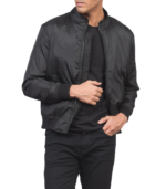 Ramon Black Bomber Jacket - Image 6