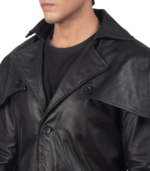 Deux Black Leather Duster - Image 6