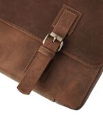 The Cristoph Vintage Tan Leather Messenger Bag - Image 6
