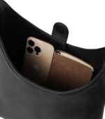 The Stefani Black Leather Hobo Bag - Image 6