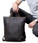The Icarus Handmade Vintage Leather Backpack - Image 5