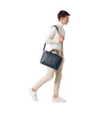 The Captain Midnight Blue Leather Briefcase - Image 6