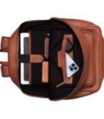The Philos Brown Leather Backpack - Image 8