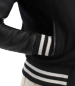 Savant Black Hybrid Varsity Jacket - Image 6