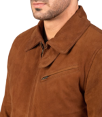 Tomchi Tan Suede Leather Jacket - Image 6