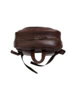The Philos Vintage Brown Leather Backpack - Image 6