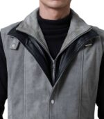 Men's Grey Suede Vest – Erlend - Image 6