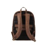 The Philos Vintage Tan Leather Backpack - Image 6