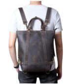 The Icarus Handmade Vintage Leather Backpack - Image 6