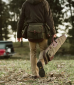 Brass Zippers Waxed Canvas Shotgun Case - Image 7