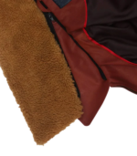 Mens Camel Brown Bomber Leather Jacket - Image 7