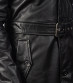 Deux Black Leather Duster - Image 7