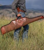 Non-Scoped Leather Long Gun Case - Image 7