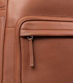 The Philos Brown Leather Backpack - Image 6