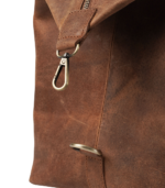 The Dale Vintage Tan Brown Leather Duffle Bag - Image 5