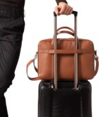 The Captain Brown Leather Briefcase - Image 7