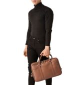 The Preston Brown Leather Briefcase - Image 7