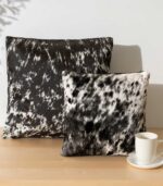 Black Salt and Pepper Cowhide Pillow - Image 7