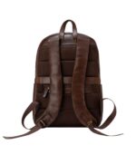 The Philos Vintage Brown Leather Backpack - Image 7