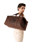 Vintage Brown Leather Duffle Bag - Dale - Image 8