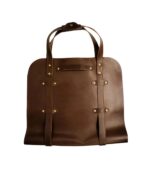 Full Grain Leather Wood Log Carrier - Image 8