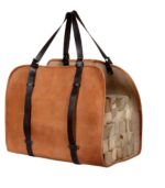 Leather Firewood Carrier with Adjustable Handles - Image 8