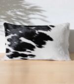 Black and White Cowhide Pillow - Image 8
