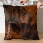 Brindle Patchwork Pillow - Four Panel Design