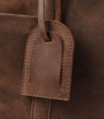 Vintage Tan Brown Leather Duffle Bag - Darri - Image 8