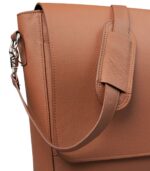 The Carismatico Brown Leather Messenger Bag - Image 8