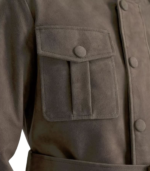 Everett Grey Suede Field Coat - Image 5