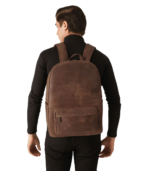 The Philos Vintage Tan Leather Backpack - Image 2